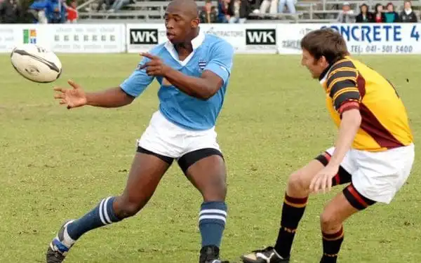 Young Siya Kolisi in Grey High School uniform